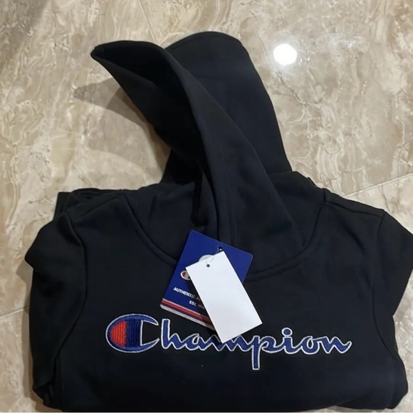 Champion NATURAL Boys' Essential Script Fleece Hoodie & Joggers,2 Pc Set， 4y Old - Picture 4 of 4